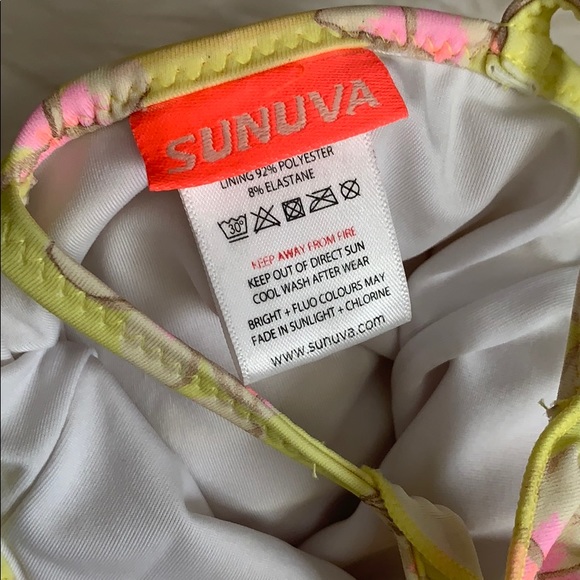 Sunuva 12-18 Mo Yellow Ruffle Swimsuit - Picture 3 of 4